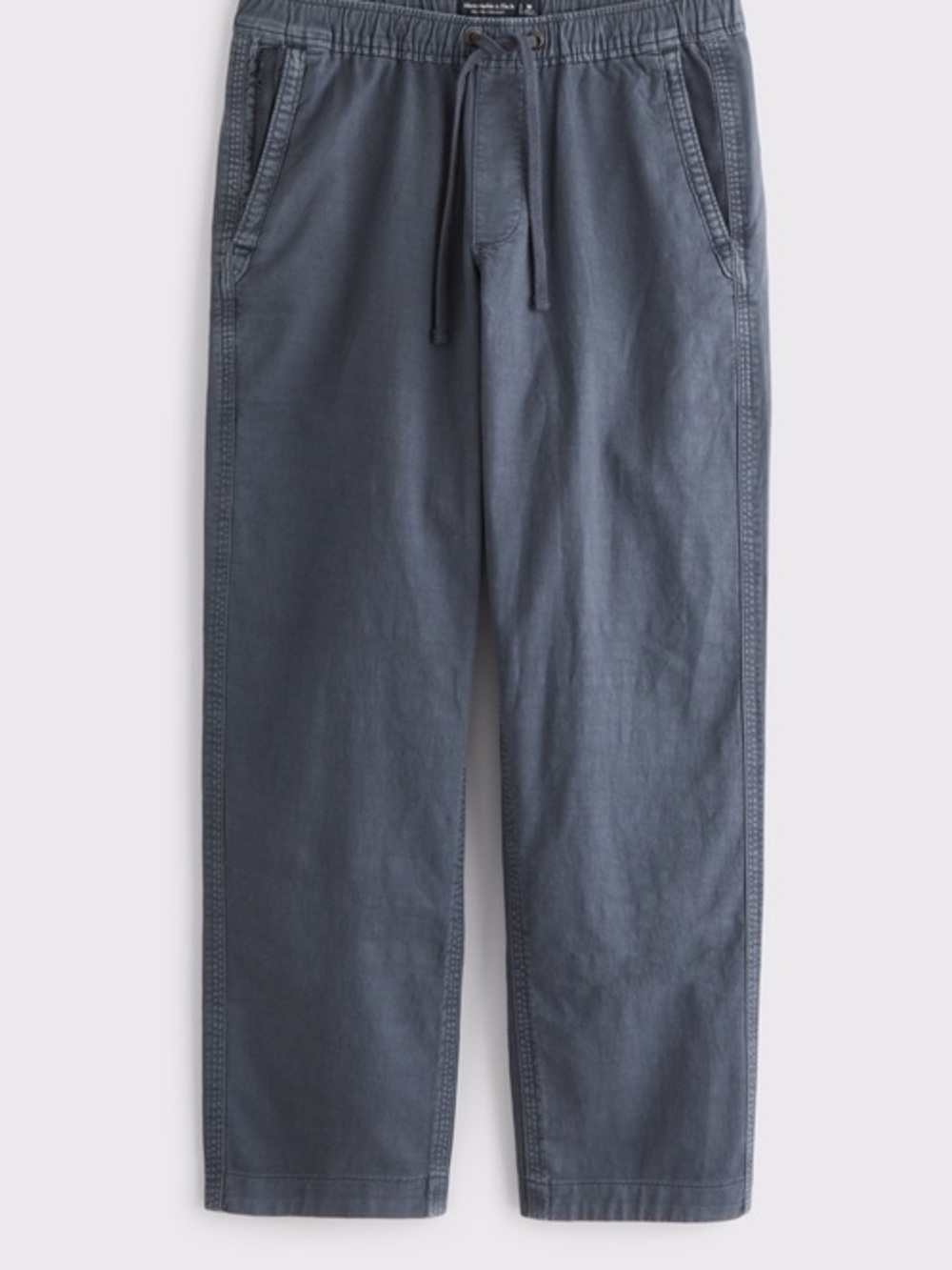 Faherty brand navy cotton modal linen jogger drawstring pants size XS